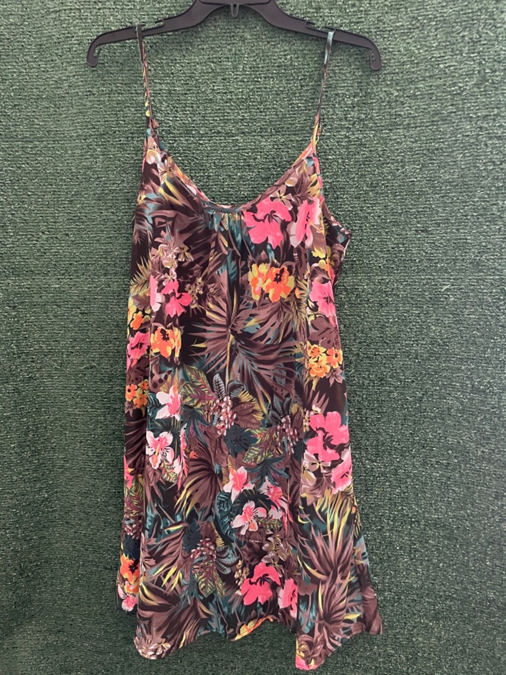 Speed Control Floral Print Mini Dress size Small Sleeveless Lined